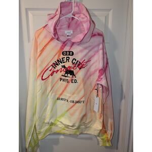 Honor The Gift HTG Hoodie Size Large Tie Dye 088 Mascot Pullover Hoodie Sunset